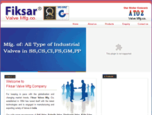 Tablet Screenshot of fiksarvalve.com